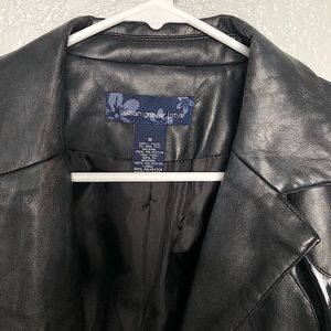 Faux Leather Coat (Polyester) bySusan Graver